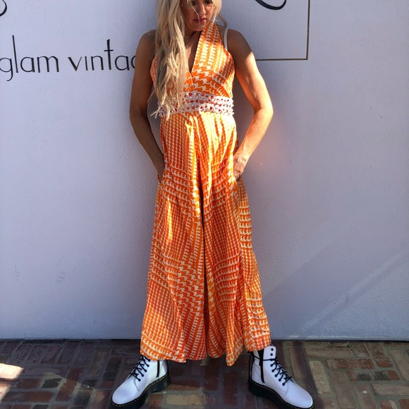 🔺SOLD🔺Vintage palazzo pant 60s jumpsuit - Picture 7 of 7